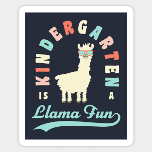 Kindergarten Teacher Llama Fun Back To School Sticker